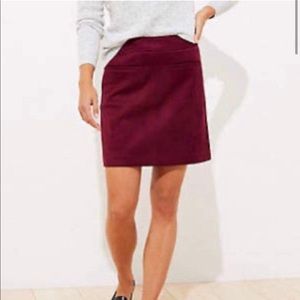 LOFT • suede skirt